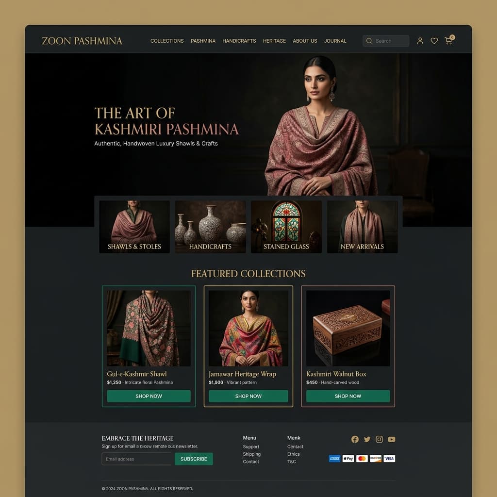 Zoon Pashmina E-Commerce